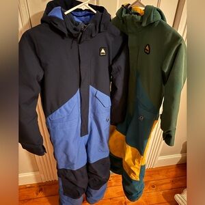2 Burton One-Piece Snowsuits